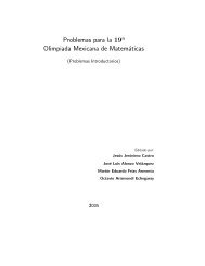 Problemas para la 19a Olimpiada Mexicana de Matemáticas