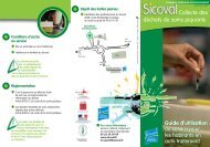 Sicoval : Collecte des déchets de soins : guide d'utilisation (DASRI)