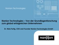 Dr. Niels Fertig (Nanion Technologies GmbH)