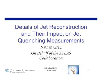 Details of Jet Reconstruction and Their Impact on Jet Quenching ...