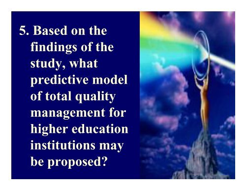 PREDICTIVE MODEL OF TOTAL QUALITY MANAGEMENT (TQM ...