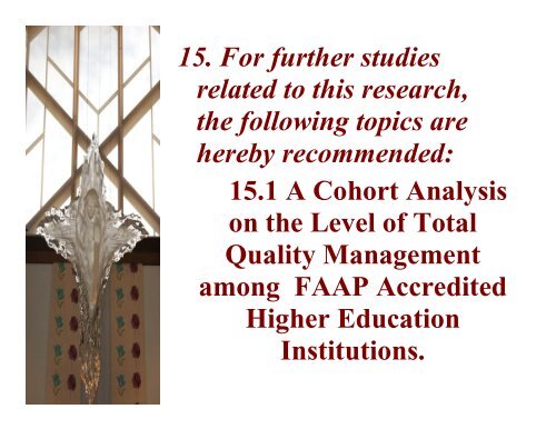 PREDICTIVE MODEL OF TOTAL QUALITY MANAGEMENT (TQM ...