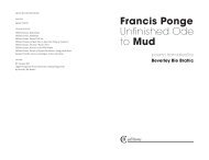 Francis Ponge Unfinished Ode to Mud - Inpress Books
