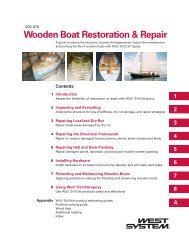 Wooden Boat Restoration Repair - WEST SYSTEM Epoxy