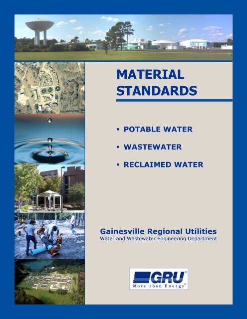 Complete Material Standards Manual - Gainesville Regional Utilities