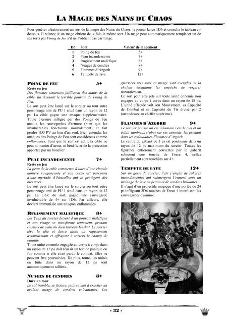 LIVRE D'ARMEE POUR WARHAMMER BATTLE - Ulmo Web Page