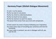 Harmony Prayer (Silsilah Dialogue Movement) [Compatibility Mode]