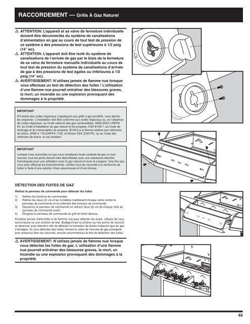 NatUral GaS Grill oWNEr'S maNUal 3100 & 4100 - Weber.com