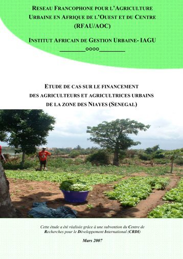 etude de cas sur le financement des agriculteurs et… - IAGU