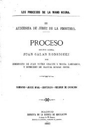 Proceso de Juan Galán - Universidad de Sevilla