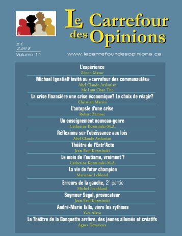 Carrefour 11 - Le Carrefour des Opinions