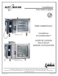 Combitherm® Four mixte à vapeur® SÉRIE ... - Alto-Shaam