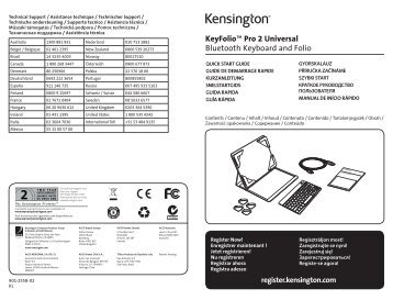 KeyFolio™ Pro 2 Universal Bluetooth Keyboard and Folio - Net