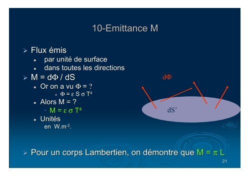 4-cours rayonnement