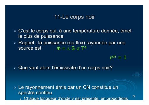 4-cours rayonnement