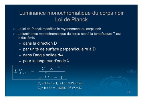 4-cours rayonnement