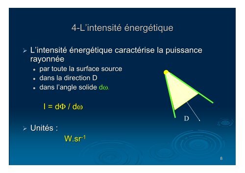 4-cours rayonnement