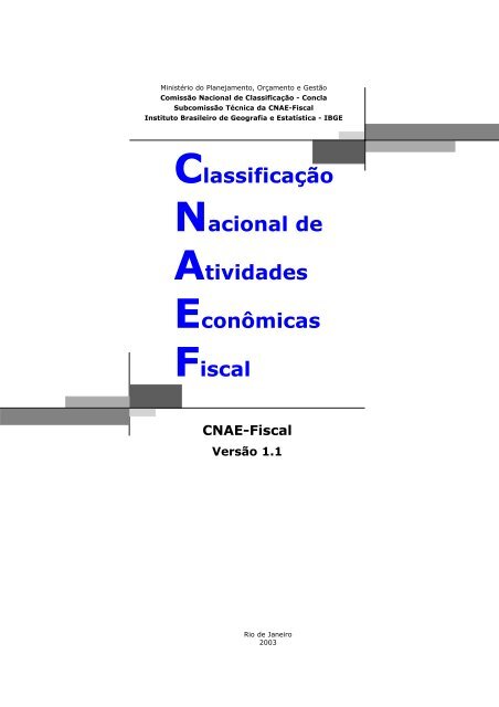 CNAE-Fiscal - IBGE