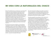 MI VIDA CON LA NATURALEZA DEL CHACO - cegae