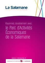 le Parc d'Activités Économiques de la Salamane - La Communauté ...