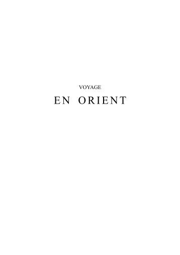 Voyage en Orient2 - gerard de nerval