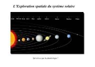 L'Exploration spatiale du système solaire - Laboratoire de recherche ...