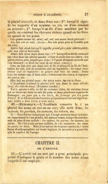 Abrégé de la grammaire selon l'Académie / par Bonneau.