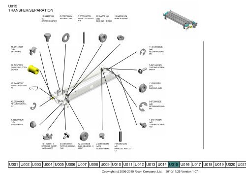 D081/D082 PARTS CATALOG