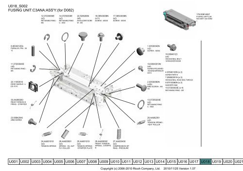 D081/D082 PARTS CATALOG