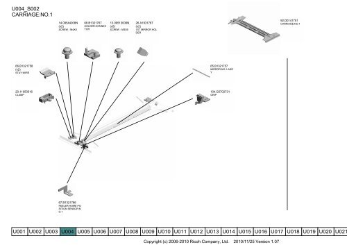 D081/D082 PARTS CATALOG