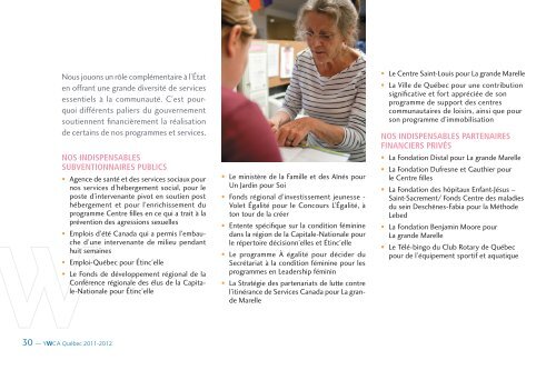 Rapport annuel d'activités 2011-2012 - YWCA Québec