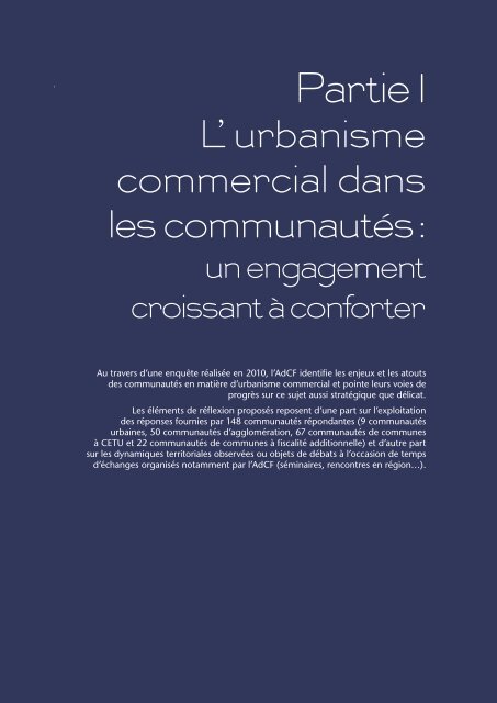 Urbanisme commercial : Une implication croissante... - AdCF