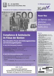 Compliance & Geldwäsche im Fokus der Banken - cellent finance ...