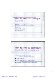 Plan de soins du podologue - SRPPL