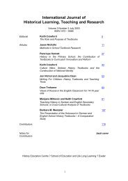 International Journal of Historical Learning, Teaching and Research