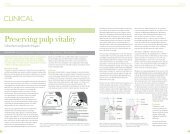 Preserving pulp vitality - British Society of Dental Hygiene & Therapy