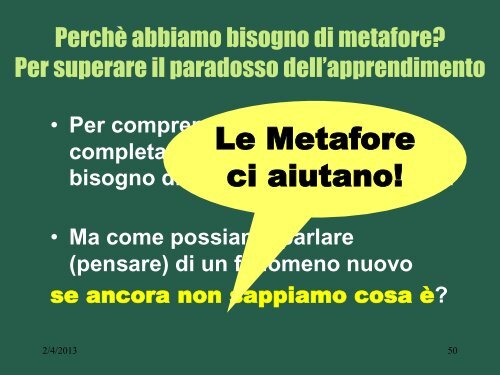 Le metafore in educazione - Milan Jan 13 - Italiano.pdf