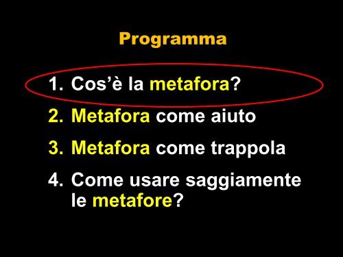 Le metafore in educazione - Milan Jan 13 - Italiano.pdf