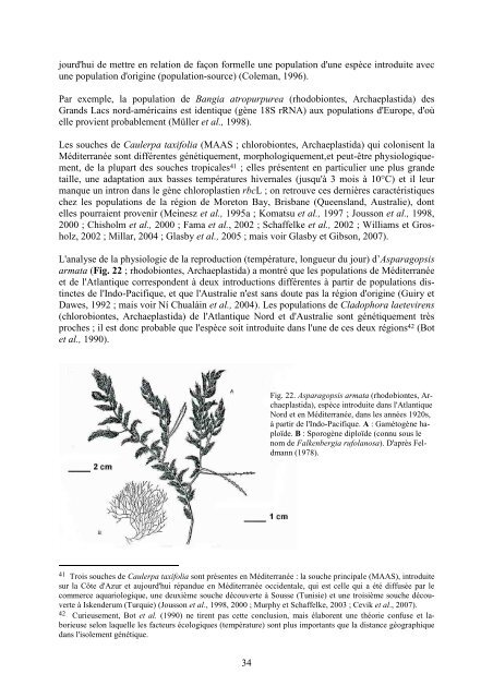 invasions et transferts biologiques - Centre d'Océanologie de ...