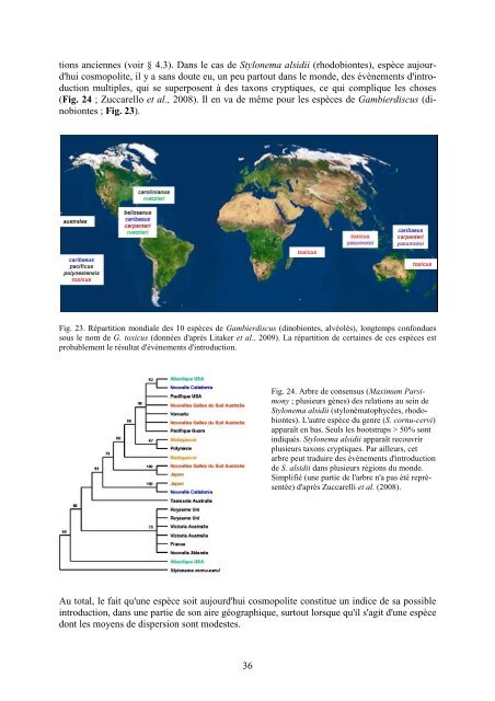 invasions et transferts biologiques - Centre d'Océanologie de ...