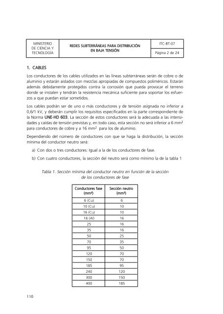 reglamento electroténico para baja tensión - Buscador de Centros ...