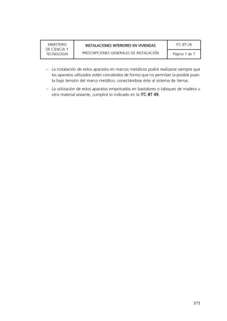 reglamento electroténico para baja tensión - Buscador de Centros ...