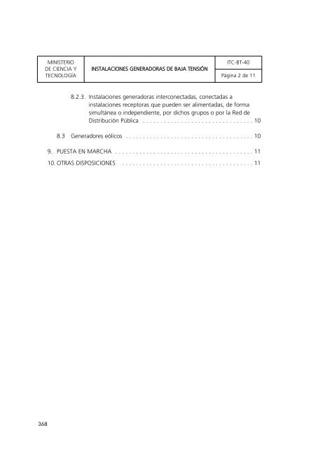 reglamento electroténico para baja tensión - Buscador de Centros ...