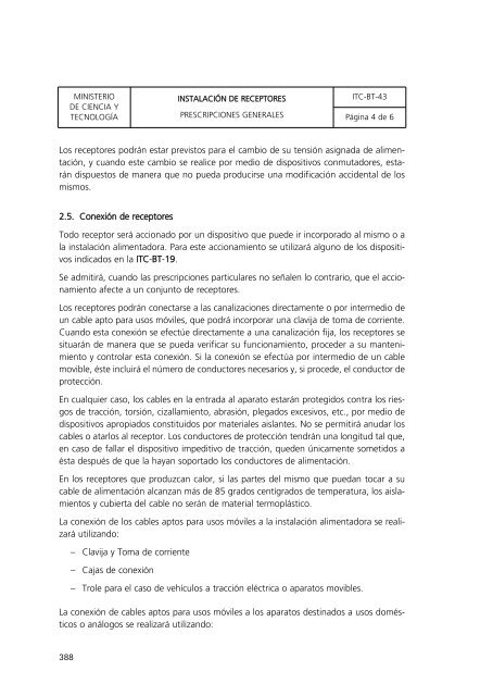 reglamento electroténico para baja tensión - Buscador de Centros ...