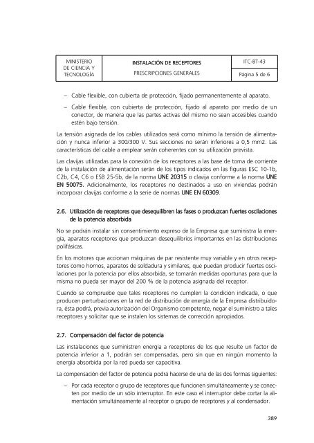 reglamento electroténico para baja tensión - Buscador de Centros ...