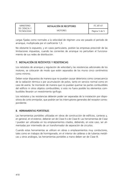 reglamento electroténico para baja tensión - Buscador de Centros ...