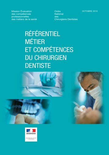 Le référentiel métier et compétences du chirurgien-dentiste