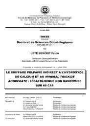 Le Coiffage pulpaire indirect à l'hydroxyde de calcium et au ... - SIST