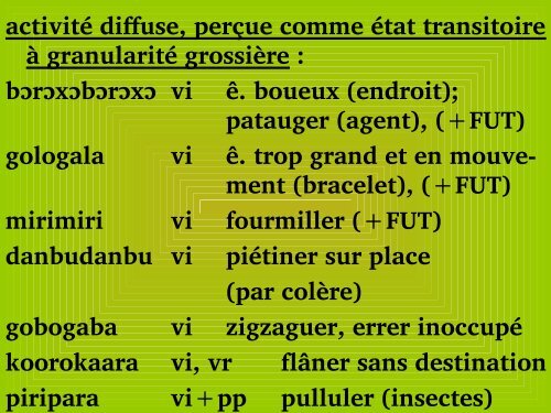 Classifification aspectuelle des verbes en tigemaxoo - SIL Mali
