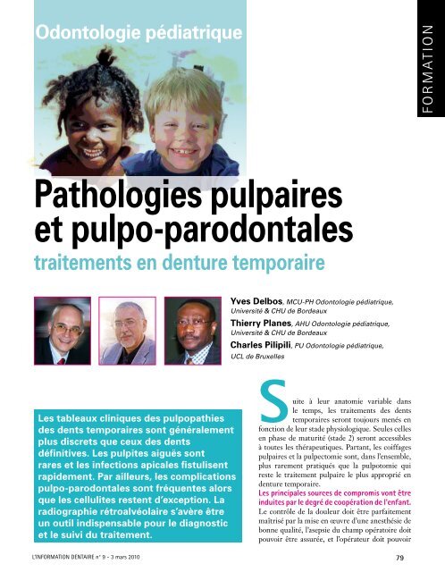 Pathologies pulpaires et pulpo-parodontales - Septodont